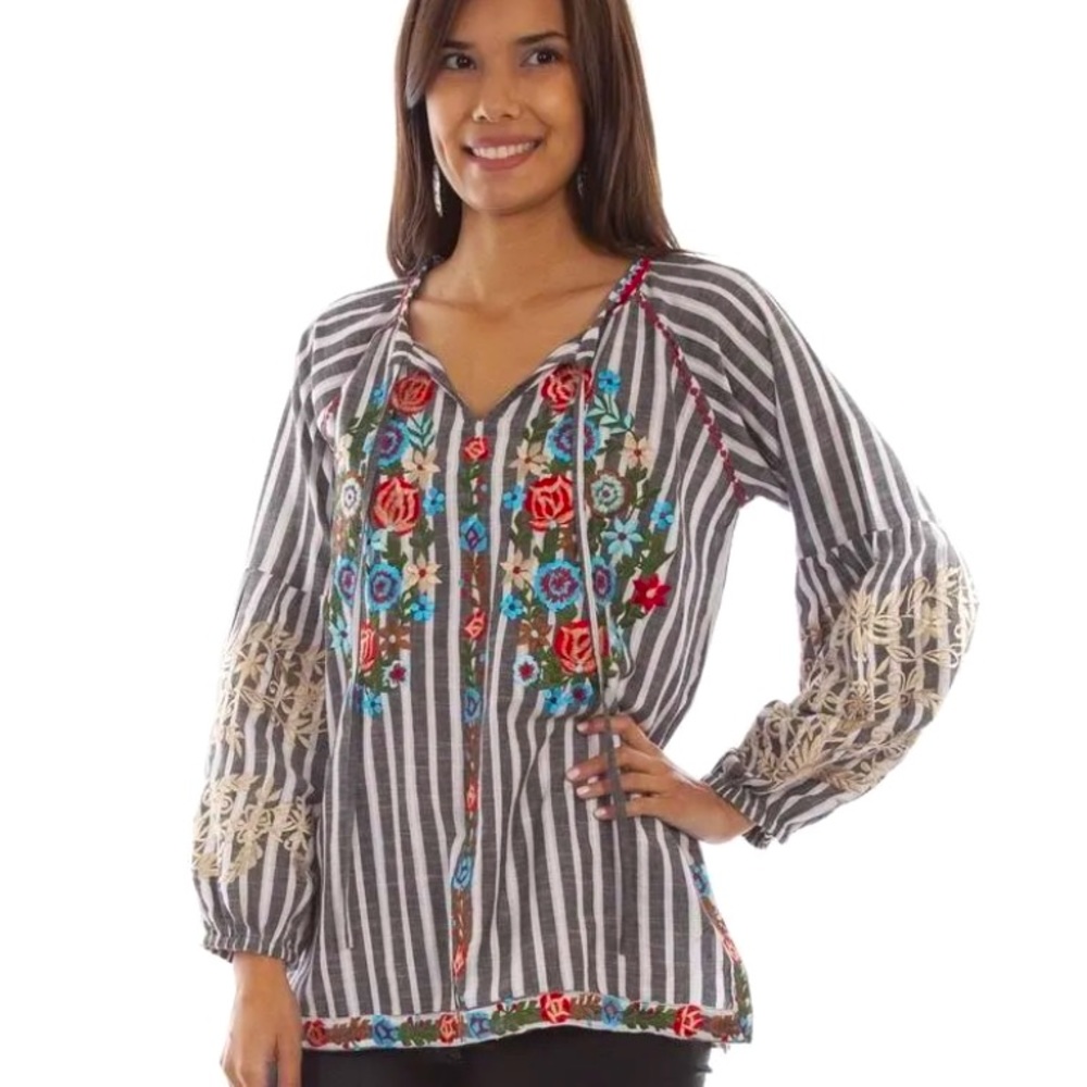 Scully Western Boho Shirt - Picture 3 of 3